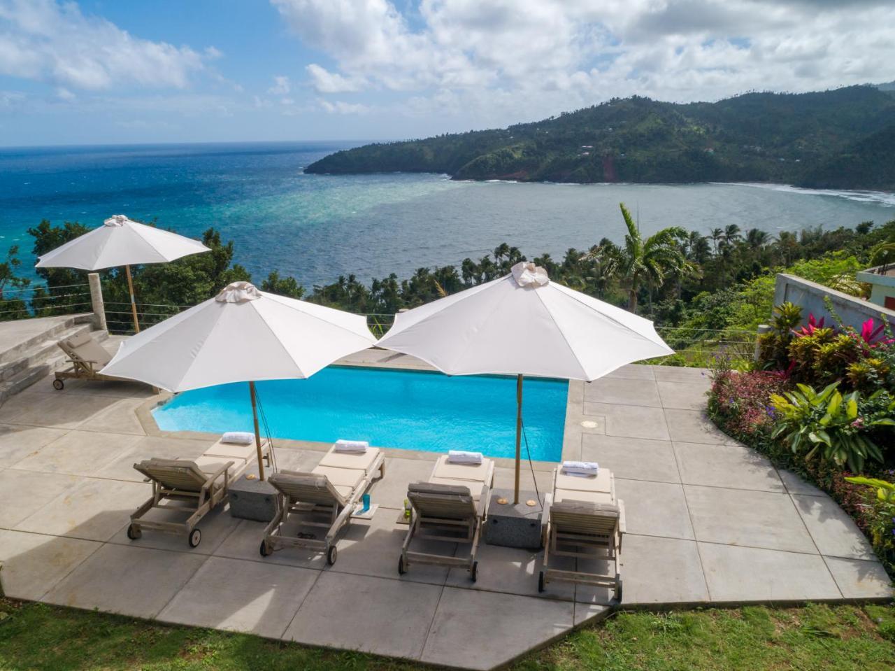 Pagua Bay House - Oceanfront Cabana'S Marigot Exterior foto