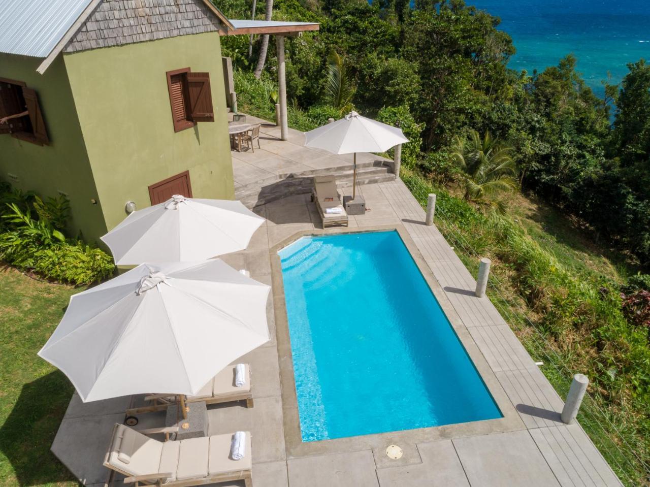 Pagua Bay House - Oceanfront Cabana'S Marigot Exterior foto